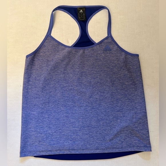 Adidas athletic tank top in Magenta w/mesh backside Sz-M. H6 - Picture 3 of 8